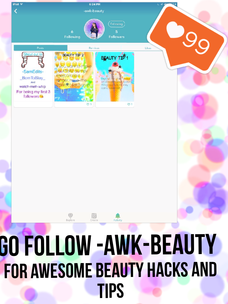Go follow -awk-beauty