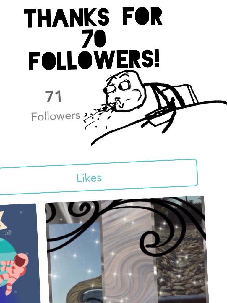 Thanks for 70 followers!
