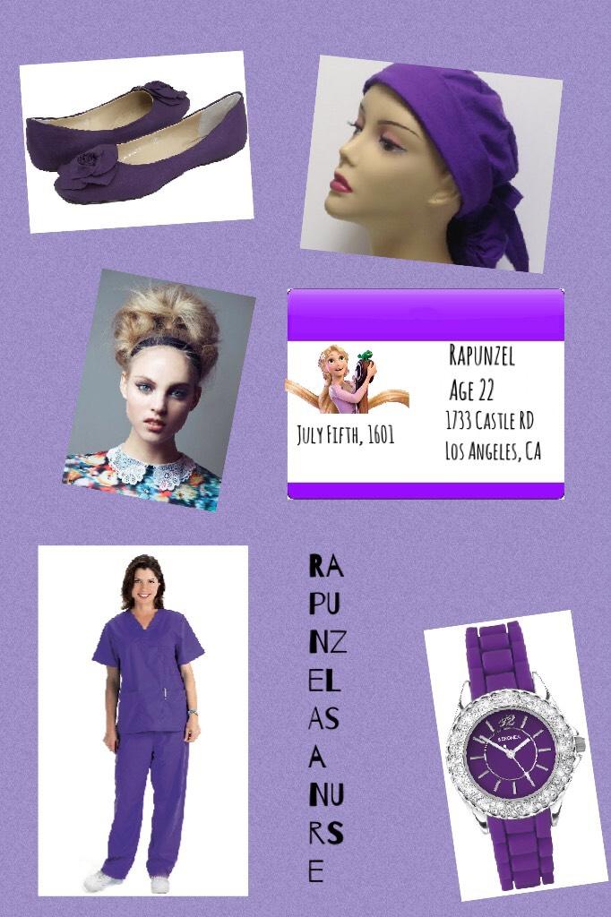 Rapunzel as a Nurse for someone off of another social media