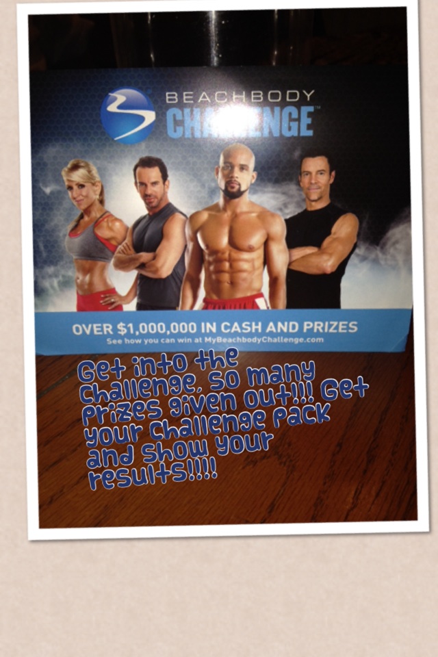 Get into the challenge, so many prizes given out!!! Get your challenge pack and show your results!!!!