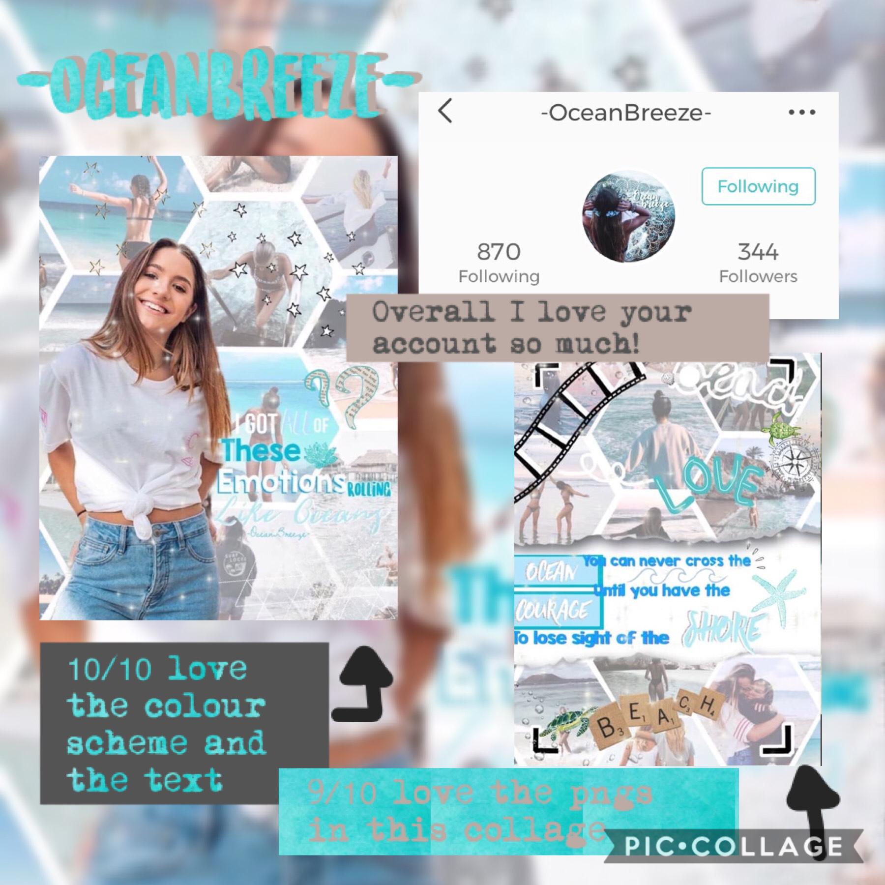 💙Tap💙
•this is a review for -OceanBreeze- she’s such a nice person defo follow her!!! 
•also will be giving one more person a review later on this week!!!