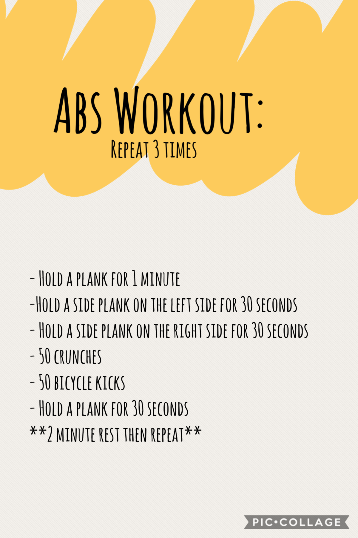☀️Abs Workout☀️