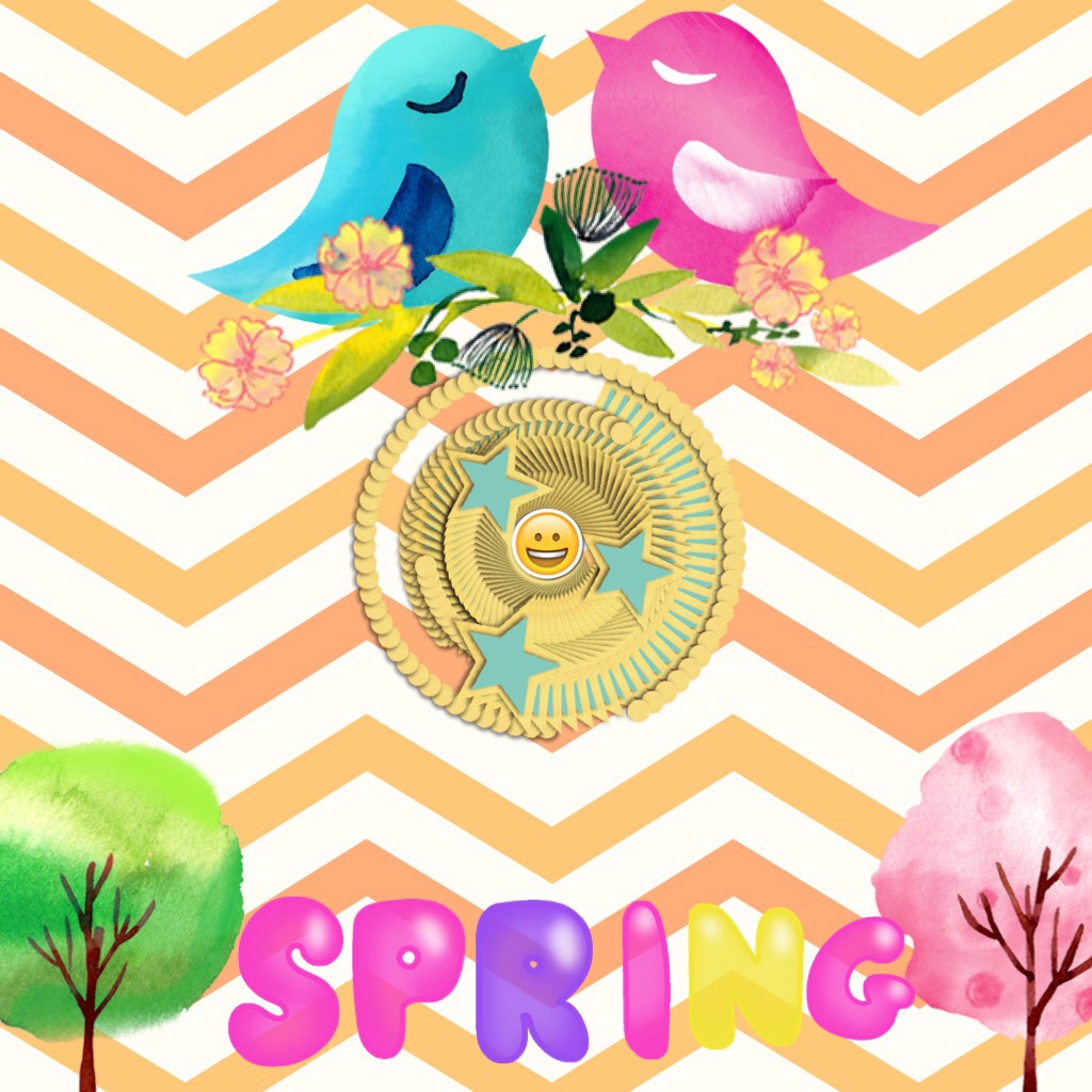This app won't let me add more than 50 things to my collage so that's why didn't put spring time soI just put spring