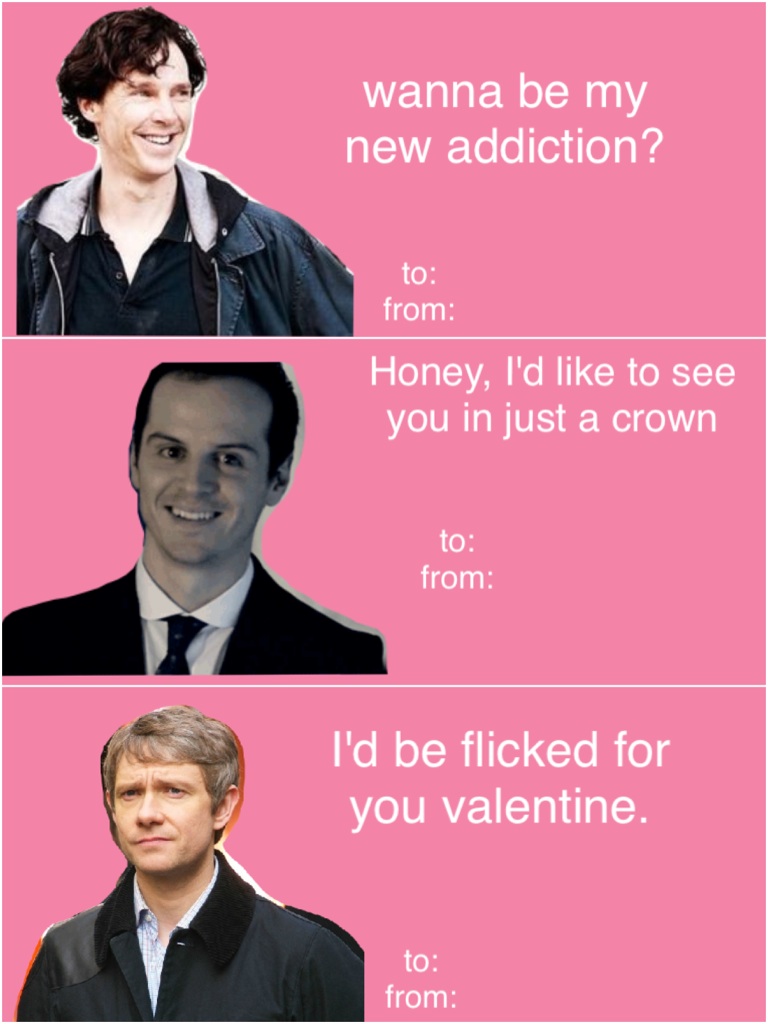 Sherlock valentines... A little early...