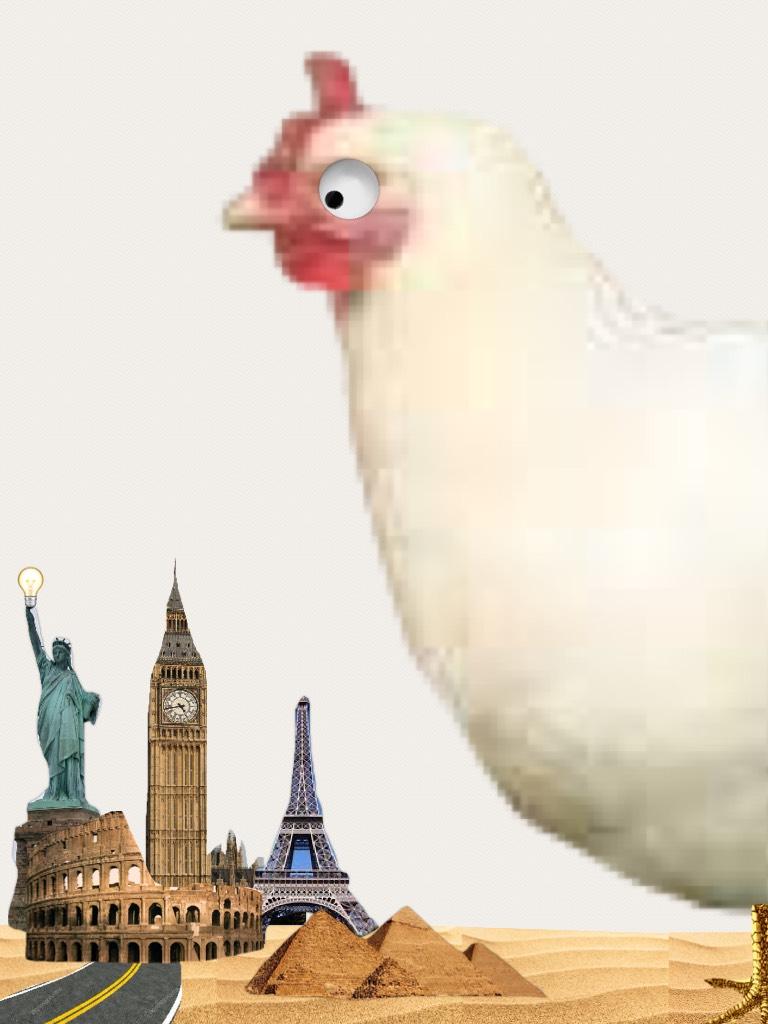 Chicken vs national monuments 