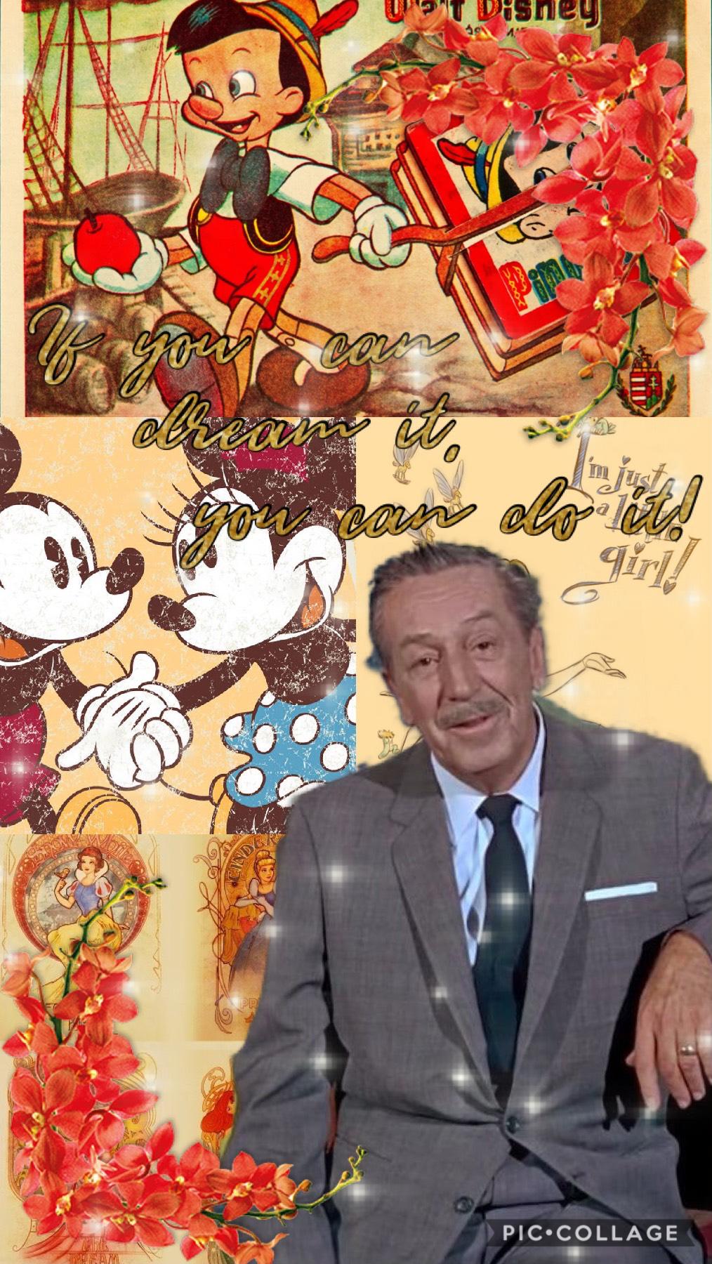 Happy Birthday Walt E. Disney! I just watched the documentary of his life on Netflix. I have never sat so still for so long. His story is amazing and if you like documentaries like I do, you will enjoy this so much!