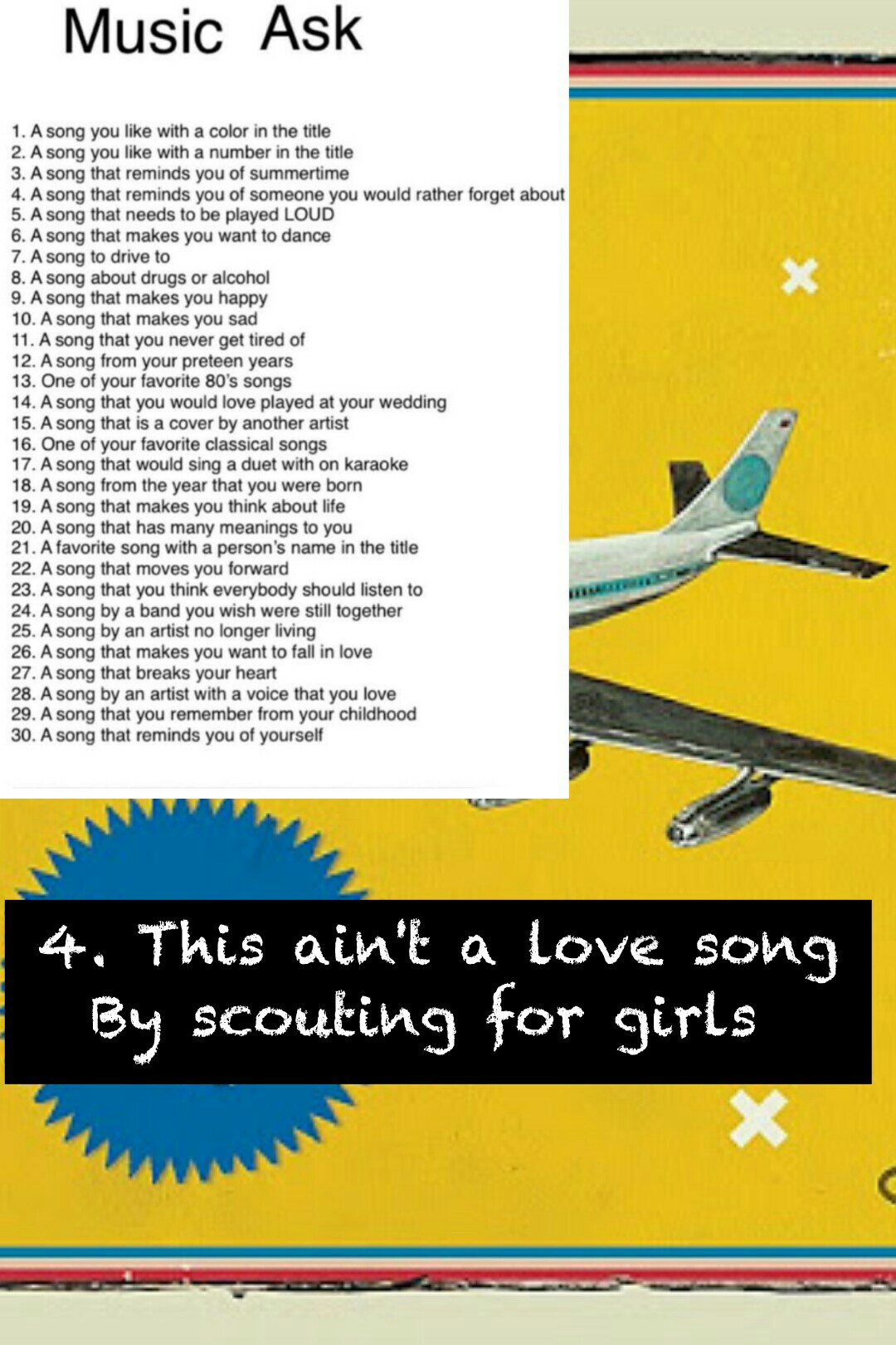 4. This ain't a love song
By scouting for girls 