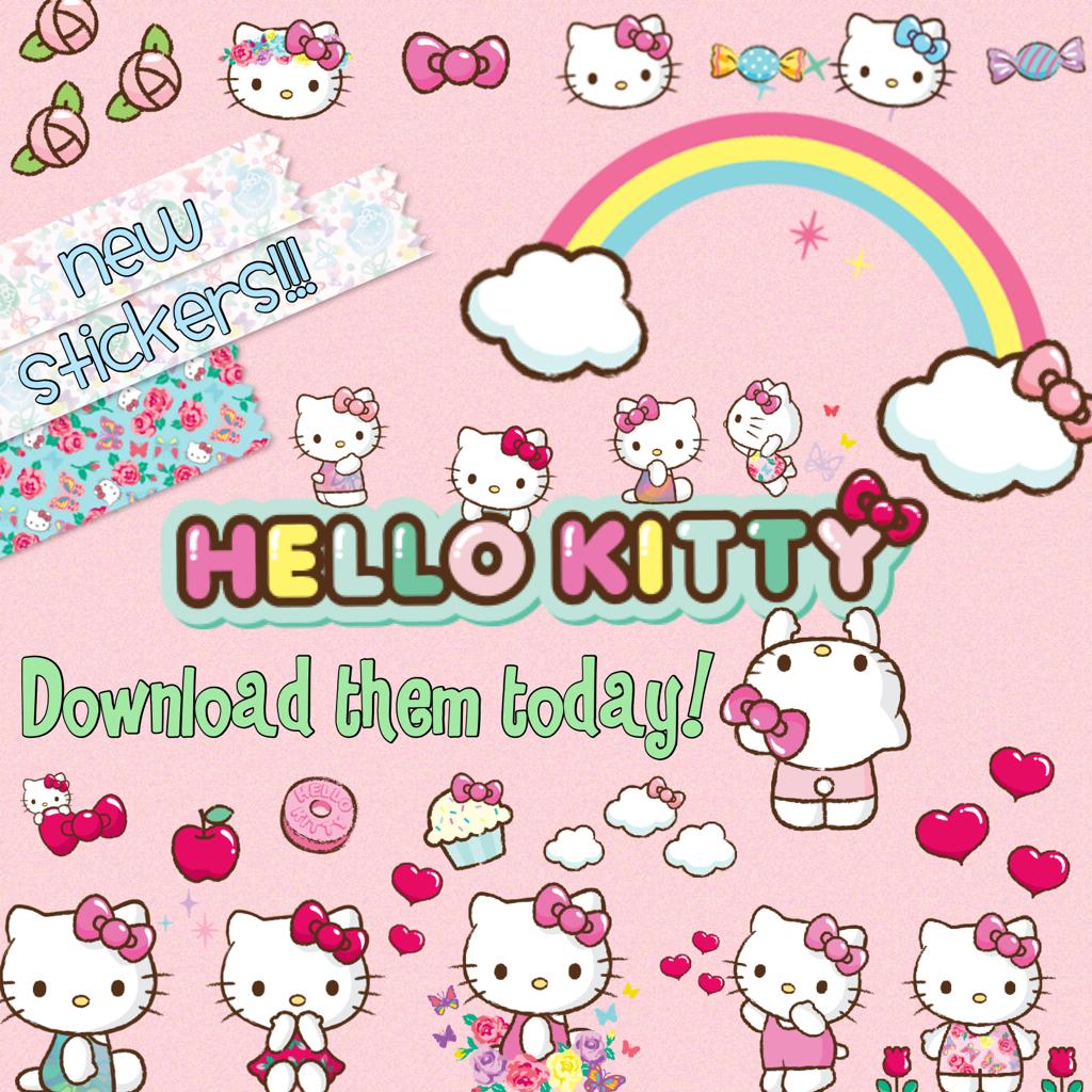 New Hello Kitty stickers!!! 😍
