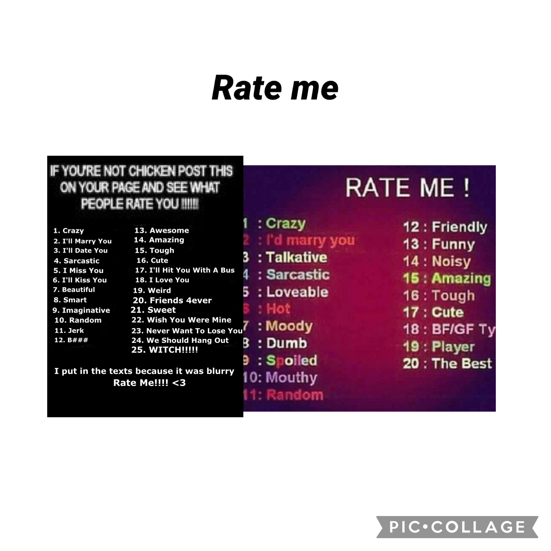 Rate me 