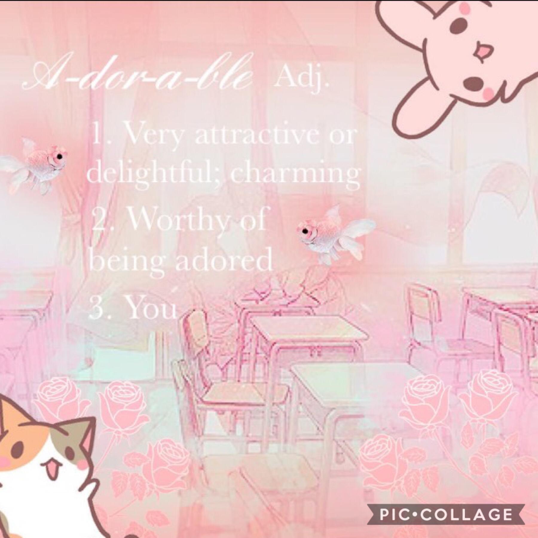 This is yet another contest entry I did for I-need-a-laifu’s kawaii contest thing (hope I got that username right) and I think it’s cute. Kinda simple, but cute (ᴸᴵᴷᴱ ᴹᴱ)