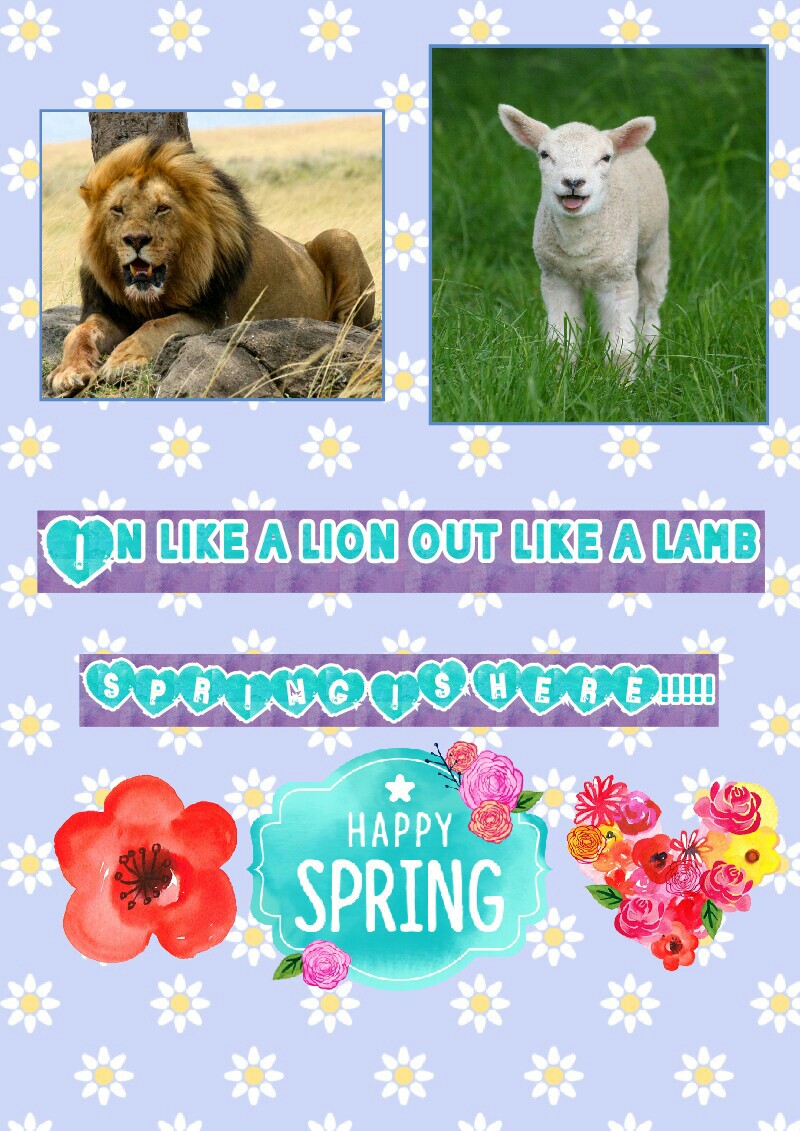SPRING IS HERE!!!!! yay sorry I haven't made a collage in a long time