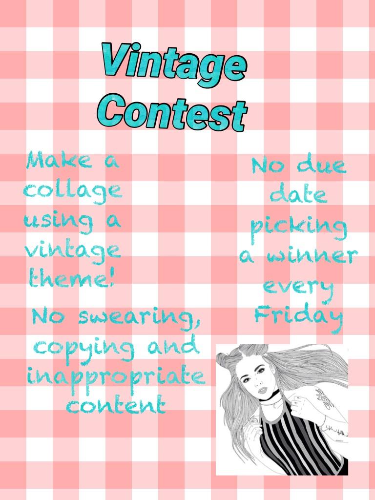 Vintage Contest! Join now 