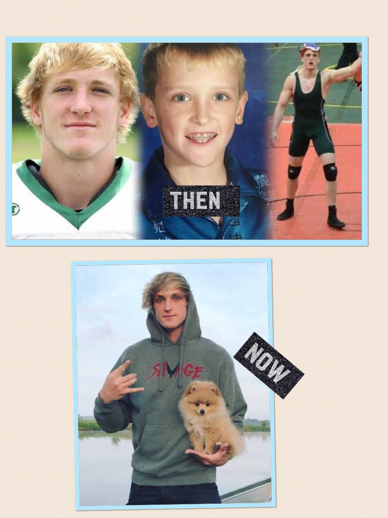 Then and now of Logan Paul 
