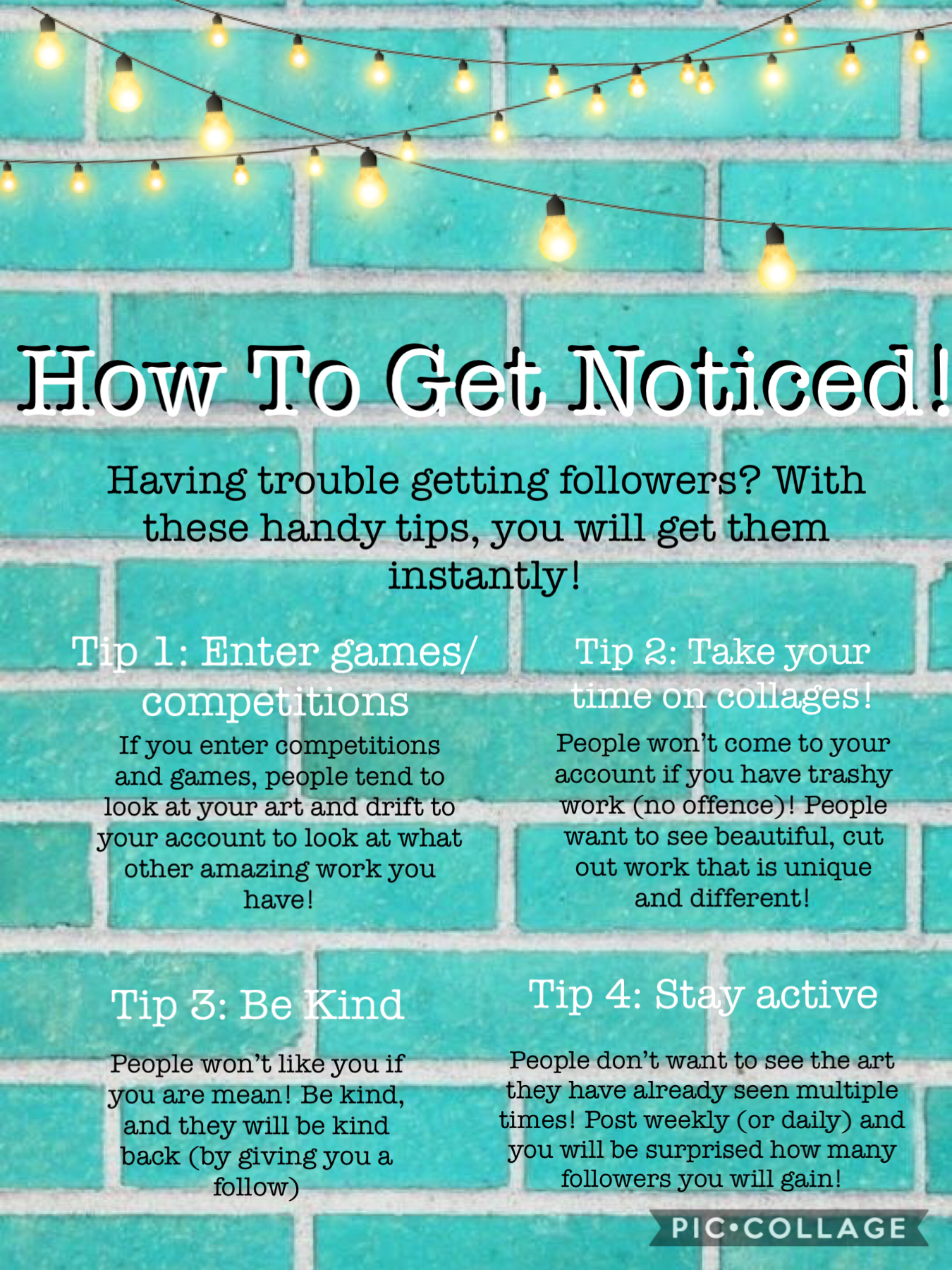 How To Get Noticed!