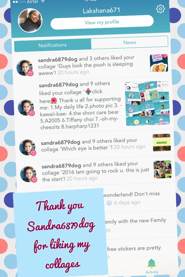 Thank you Sandra6879dog for liking my collages