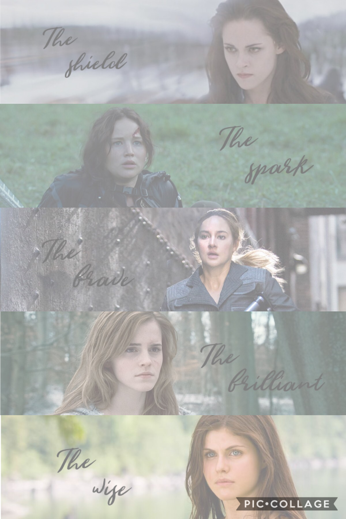 Some of my favorite female book characters and their titles!❤️
