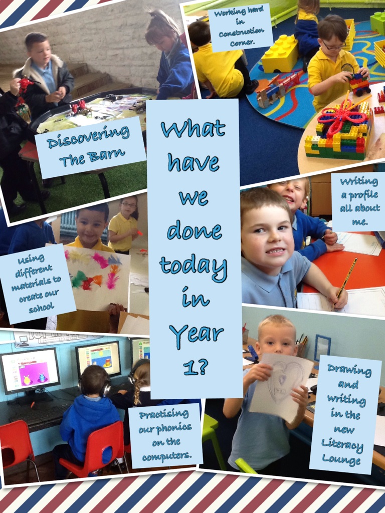 What have we done today in Year 1?