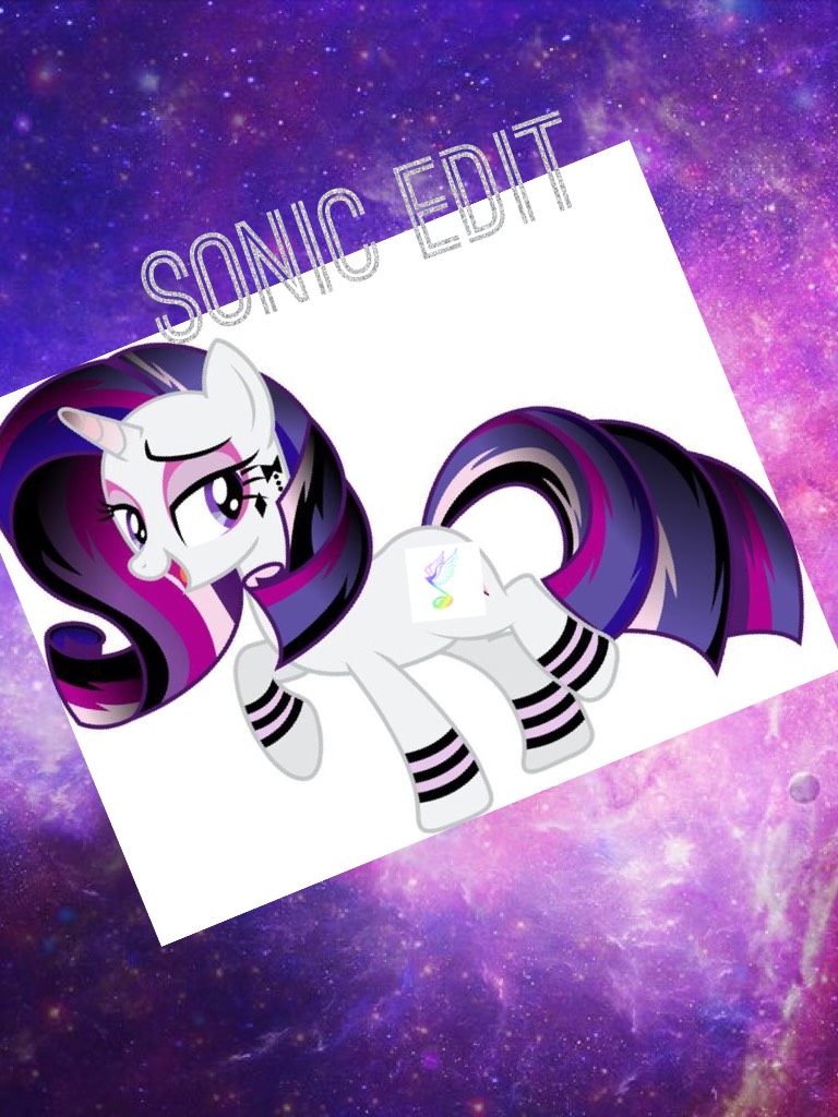 Sonic edit is the name of my mascot