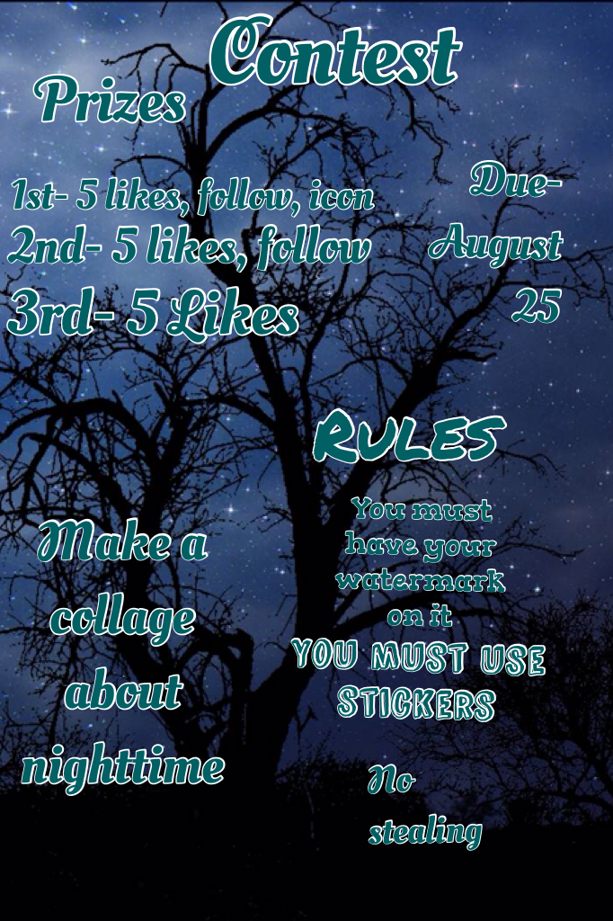 .CONTEST! listen to the rules and make a collage
