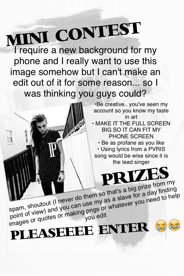 Plez enter I never get many entries when I contests 😔