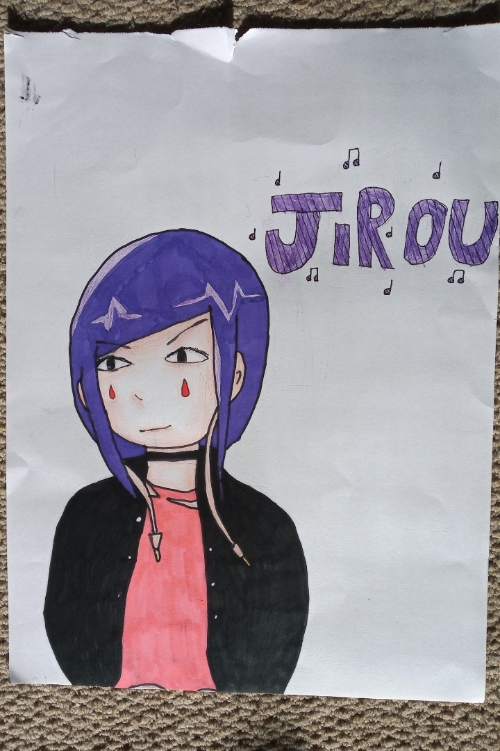 This is a pic of a drawing of Jirou I drew form mha