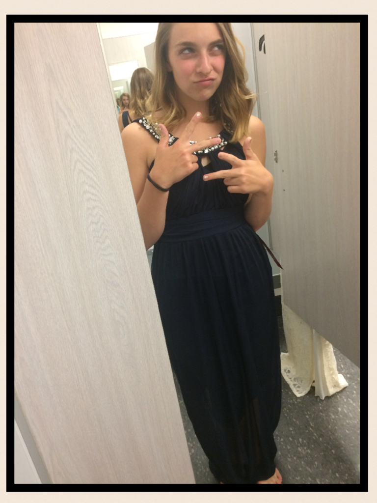 Feeling gangster while trying on extremely long dresses (only long cause im short)😏😎😋