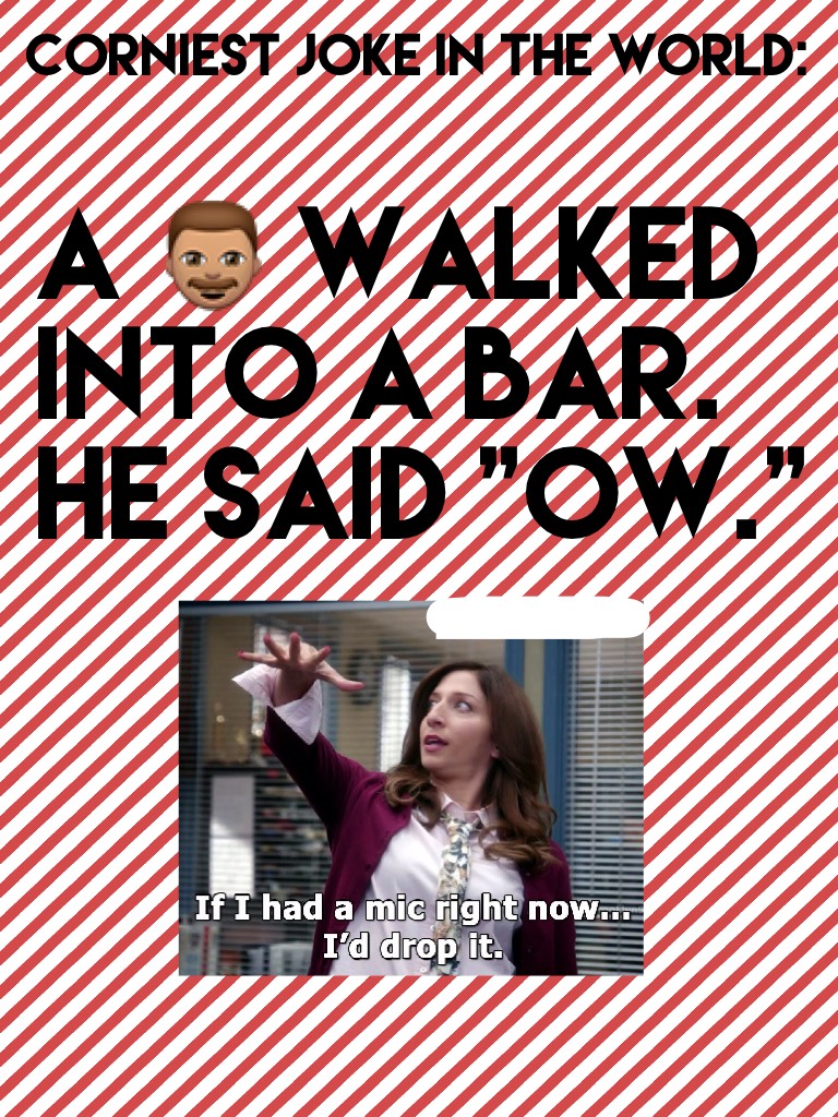 A 👨🏽 walked into a bar. He said "Ow."