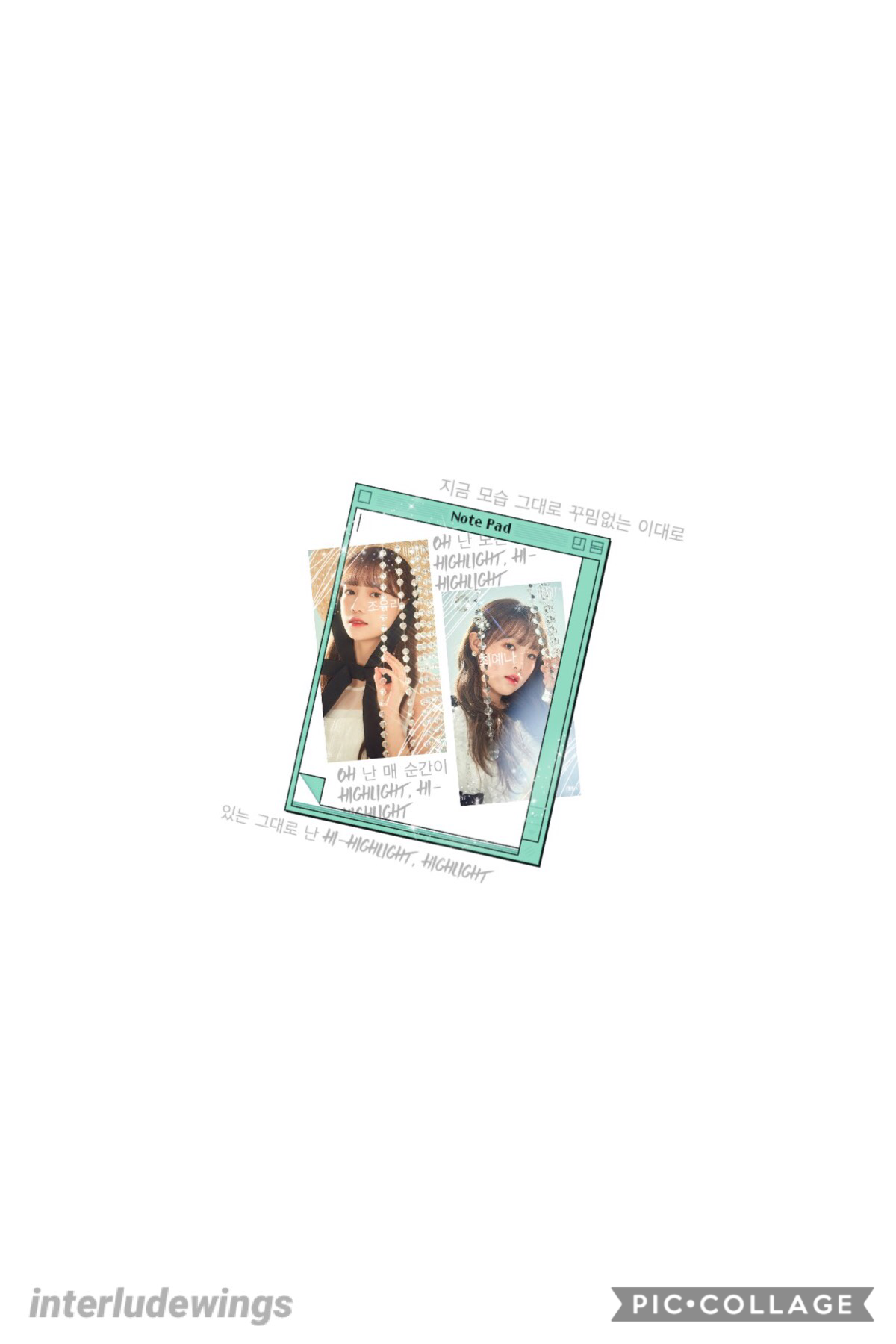 💎 open 💎
yuri, yena~izone 
this is: so ugly 
my edits have rlly been going downhill lately hhhh 
n e ways stan izone 💫