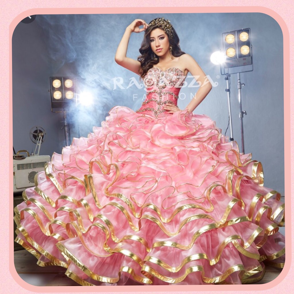 I want this to be my quince dress but I have to wait 3 more yes tell my quince