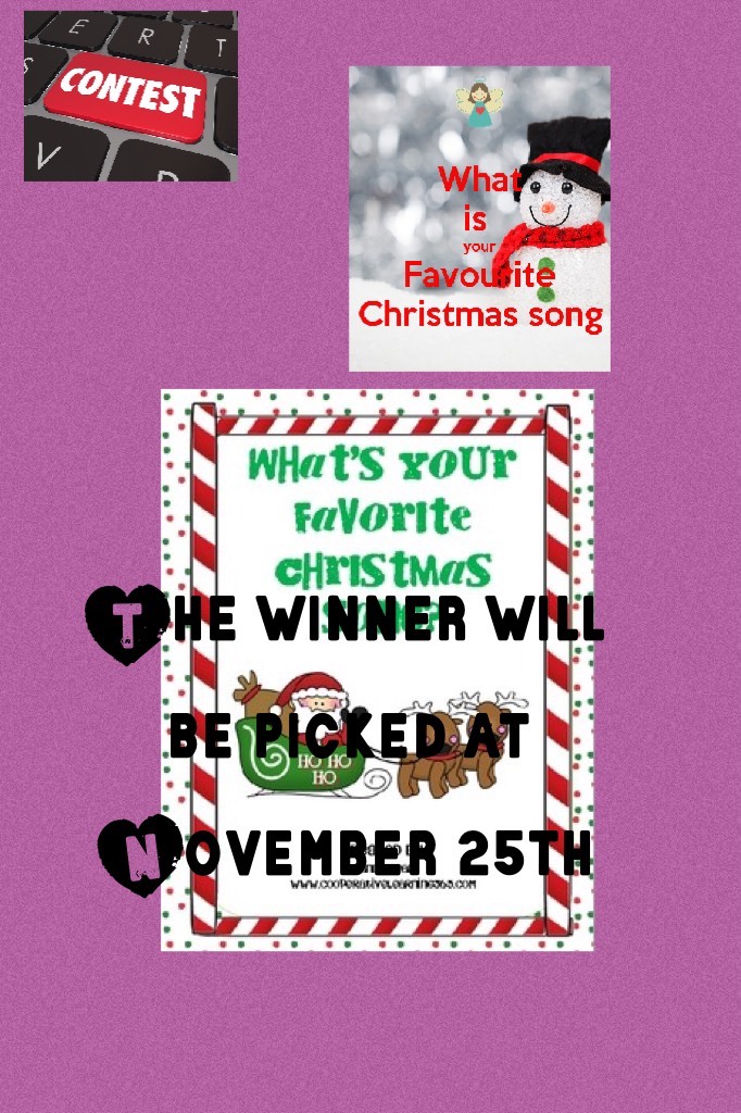 The winner will be picked at November 25th