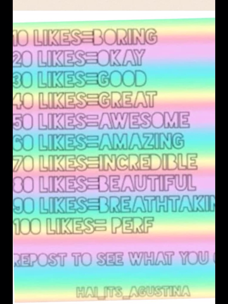 Let's try to get at least 30 likes
