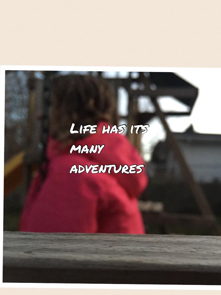 Life has its many adventures 