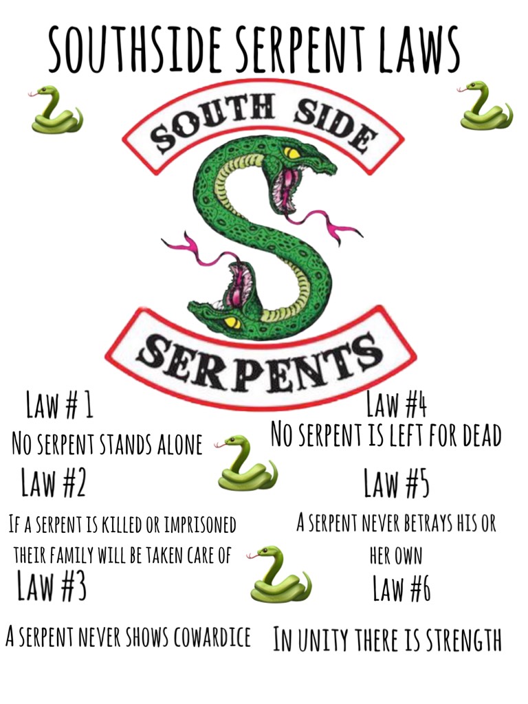 southside serpent laws