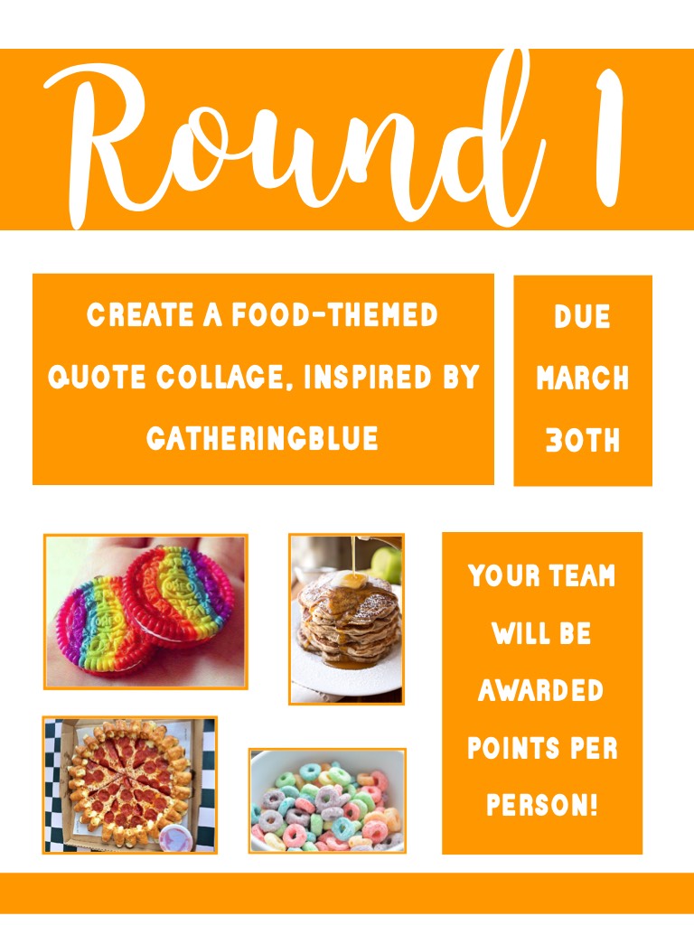 Round 1! 25/03/17 Comment down below for questions!