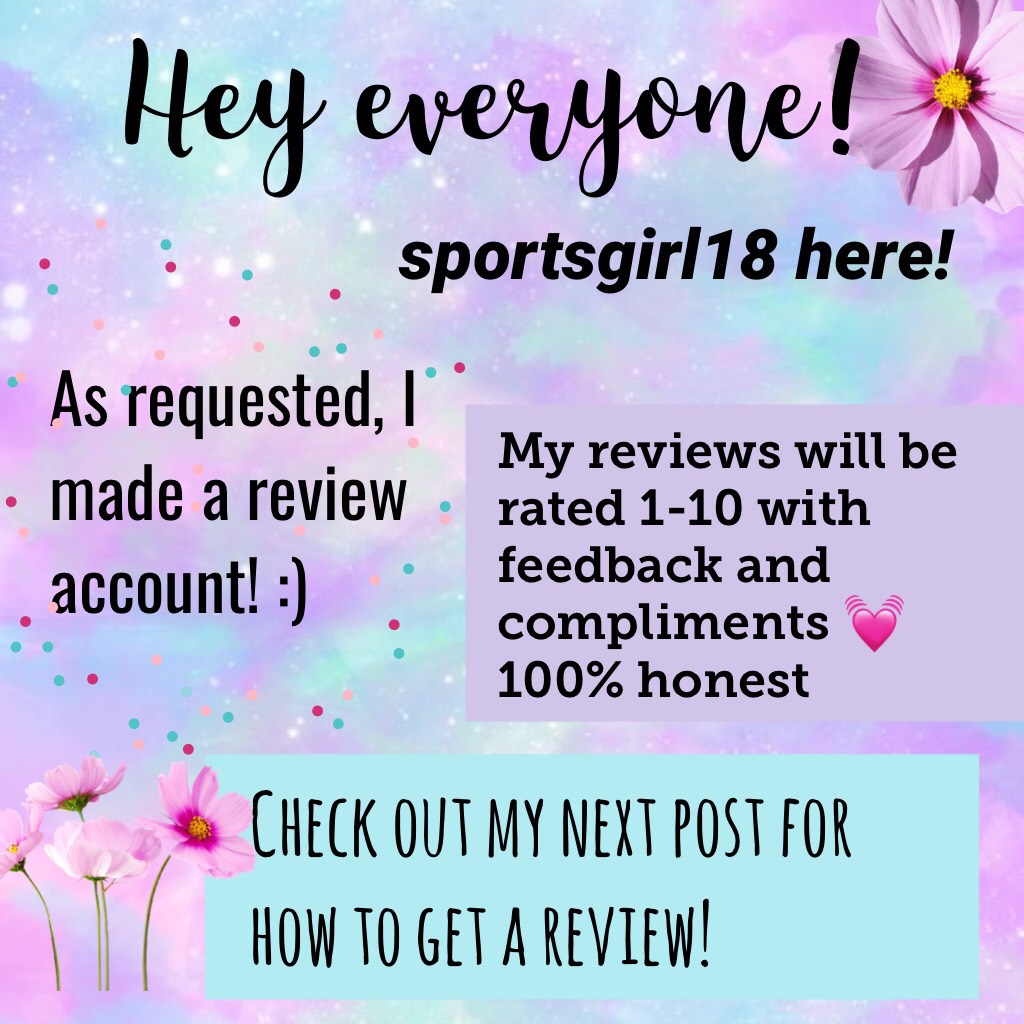 @Sportsgirl18 here! // check next post for how to get review!