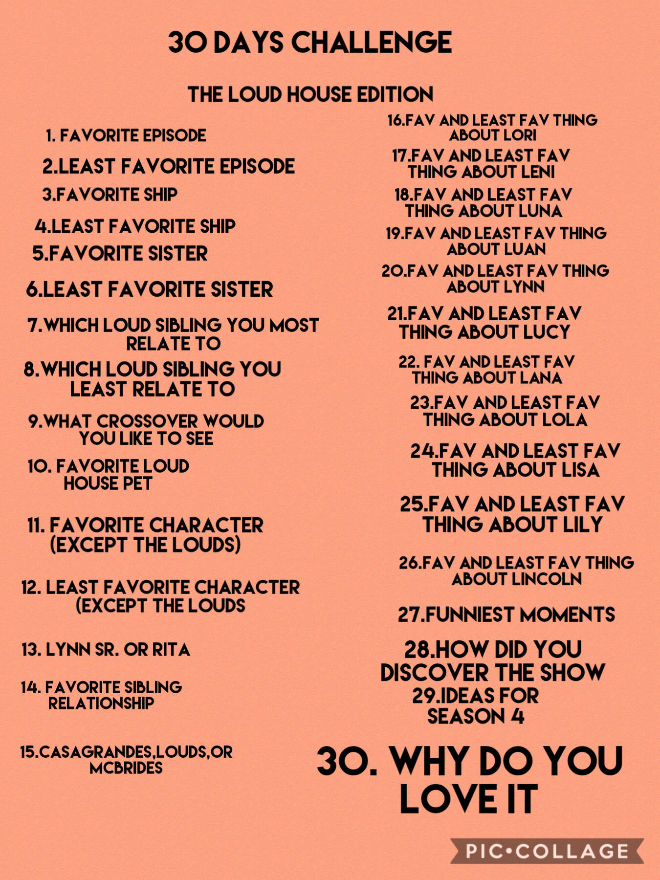Phew! So this is the 30 days challenge and I’ll start right NOW and answer the first question!