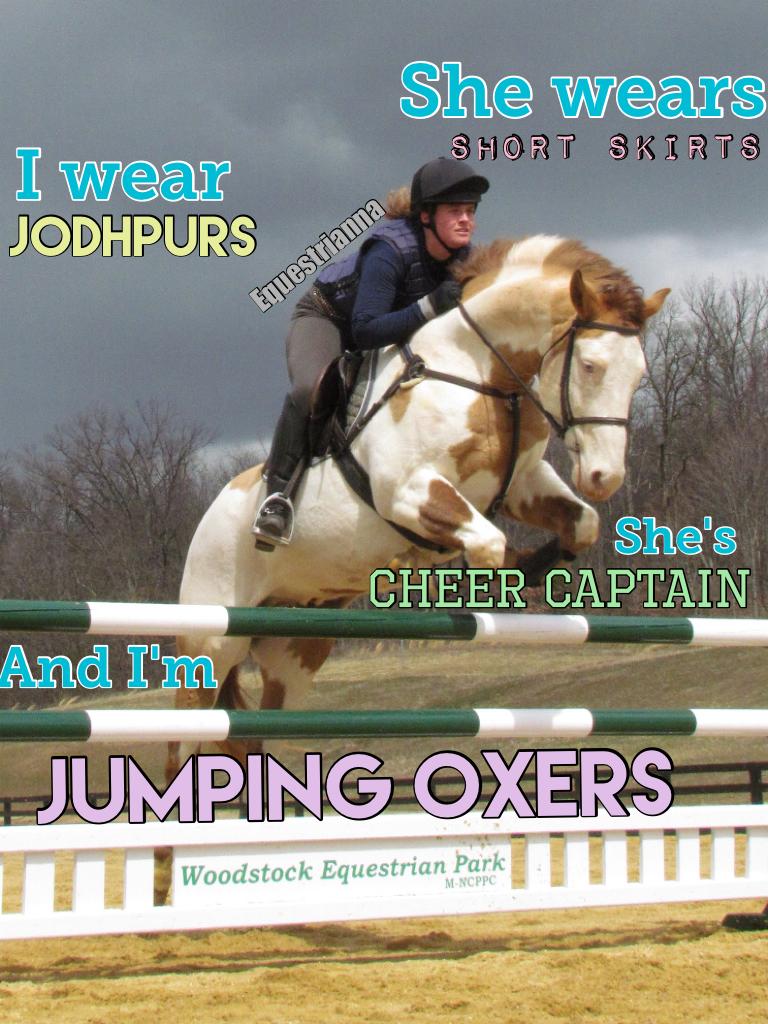 jumping oxers