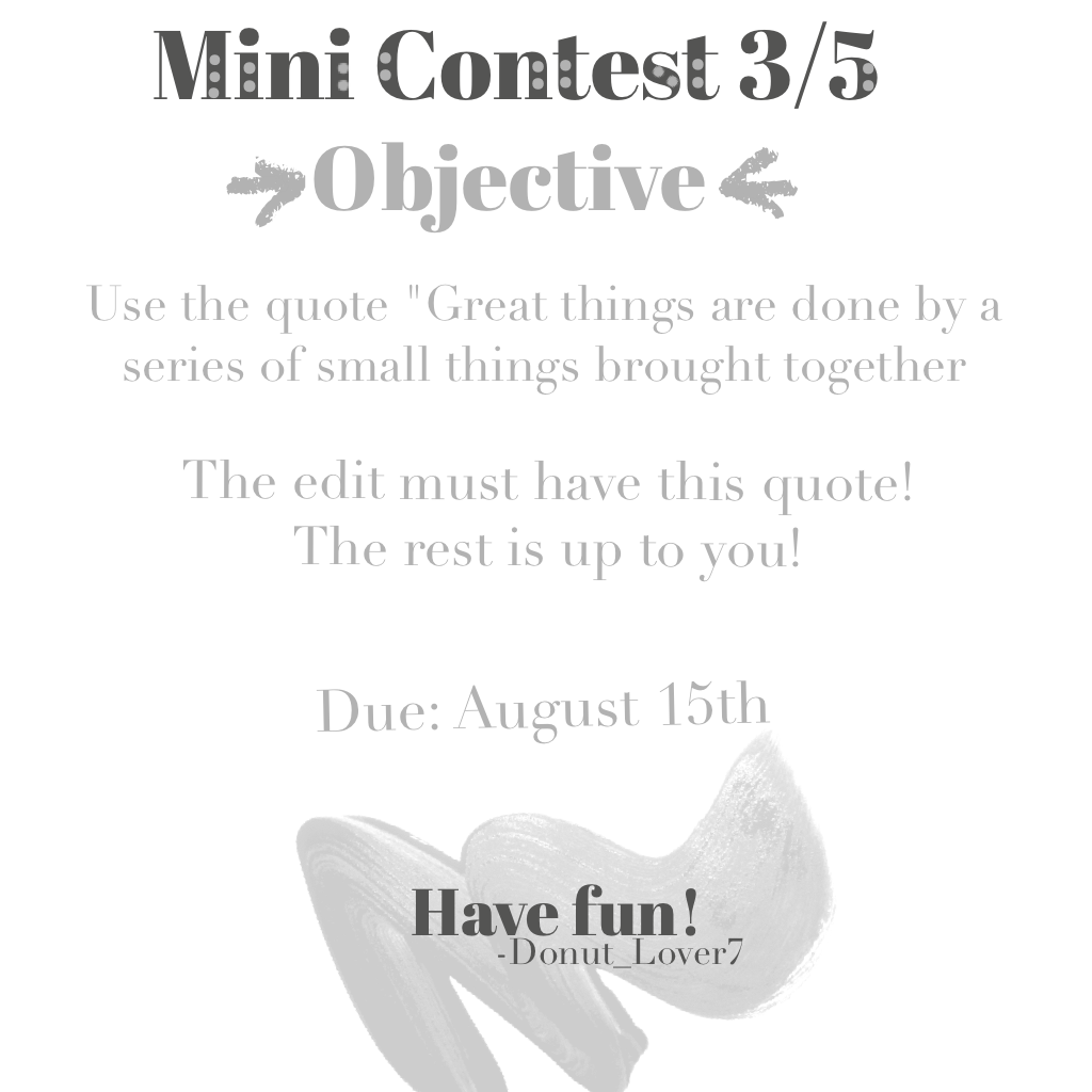 Please enter! Have fun! Due August 15th!