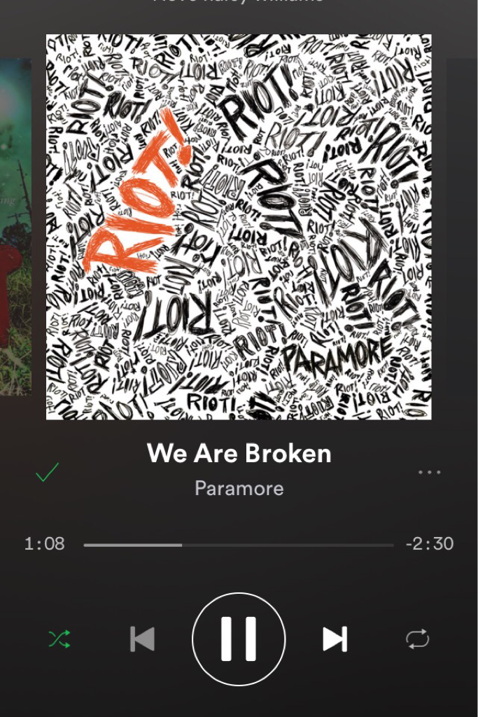 I'm going through a paramore phase and I'm just kind of screeching because I never knew this song existed but it's rEALLY GOOD