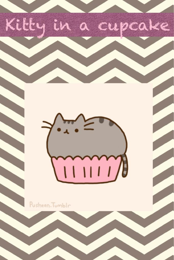 Kitty in a cupcake so cute comment what animal I should put in a cupcake next!🦄