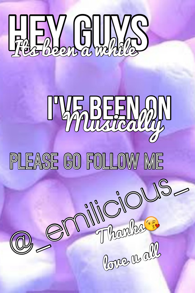 Please follow my musically account 