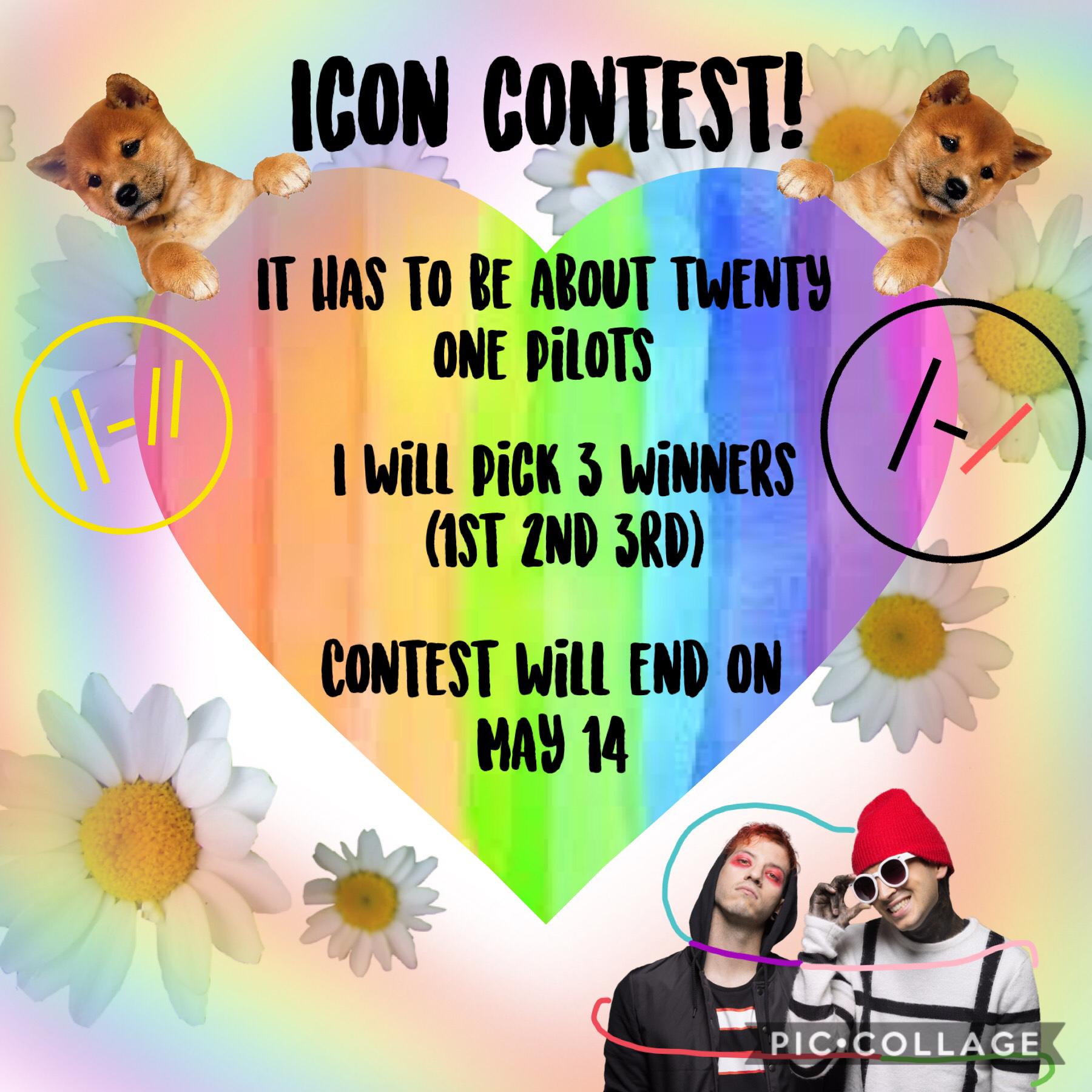 Icon contest!!!💙🖤❤️🧡💜💛🥳