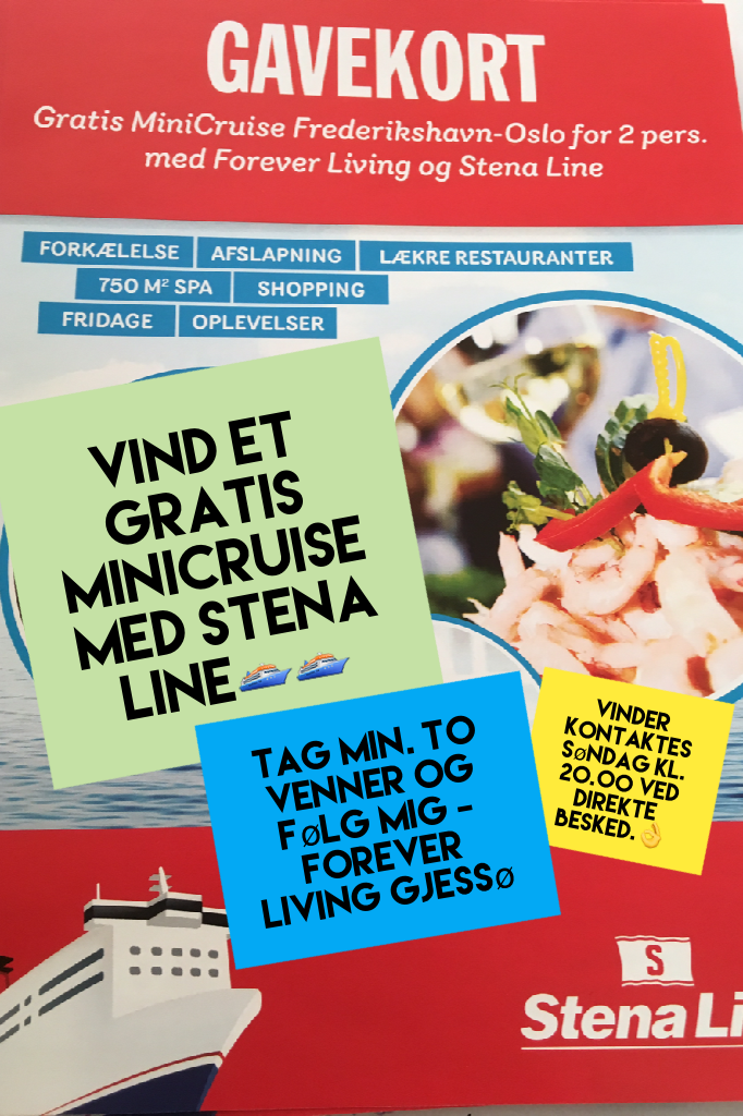 Vind et gratis miniCruise med Stena Line🛳🛳på http://www.facebook.com/forevergitte