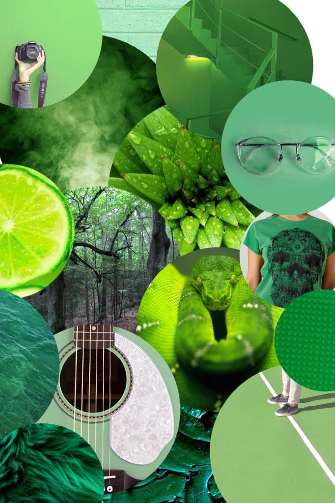 🥝Green collage!🥝 this ones pretty different but I like it! (Mostly) what do you guys think?