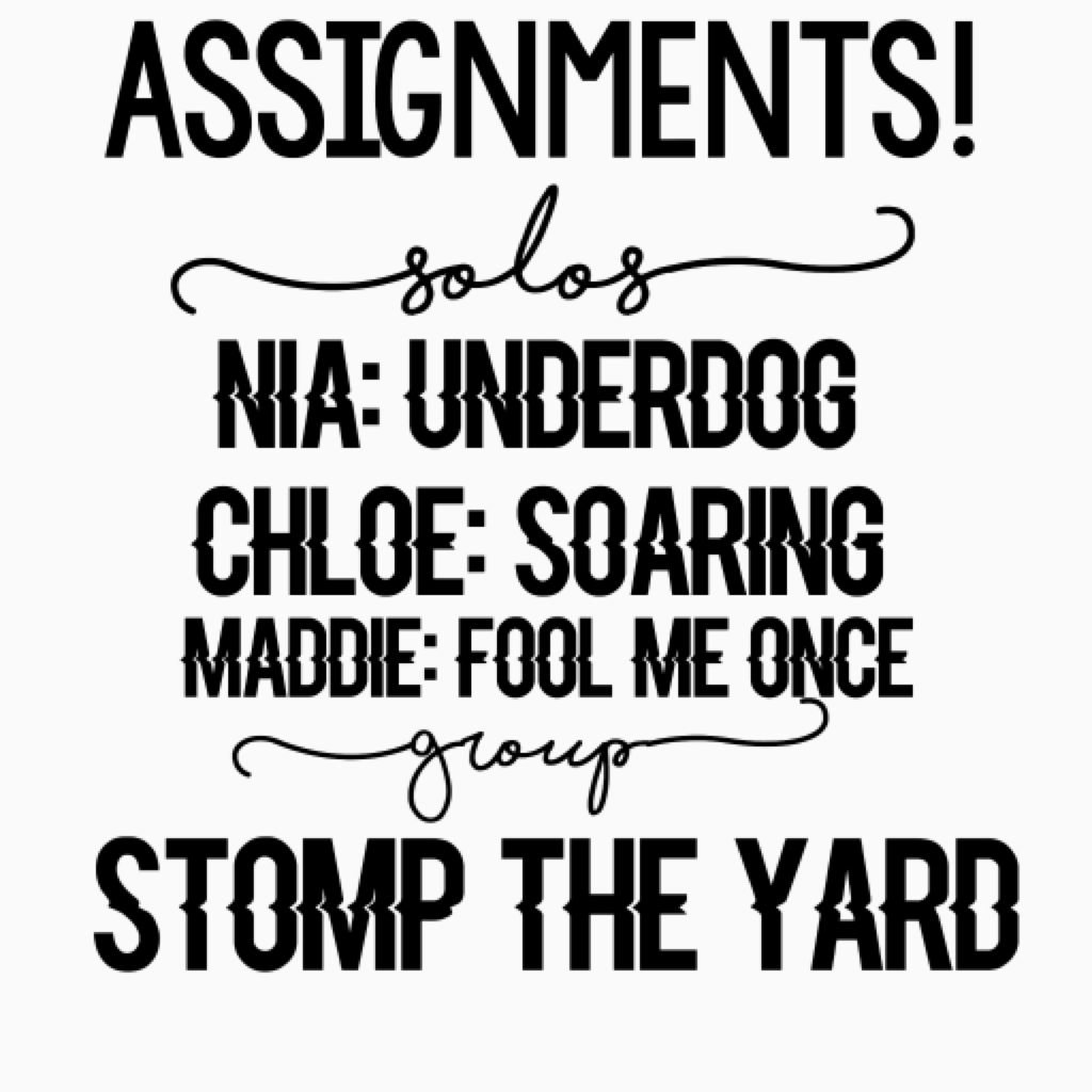 💖 CLICK 💖

Due next Sunday (12/11) 
!! DO ASSIGNMENT OR STRIKE!!
3 strikes you are out. 
have fun, no copying, and do your best 💞