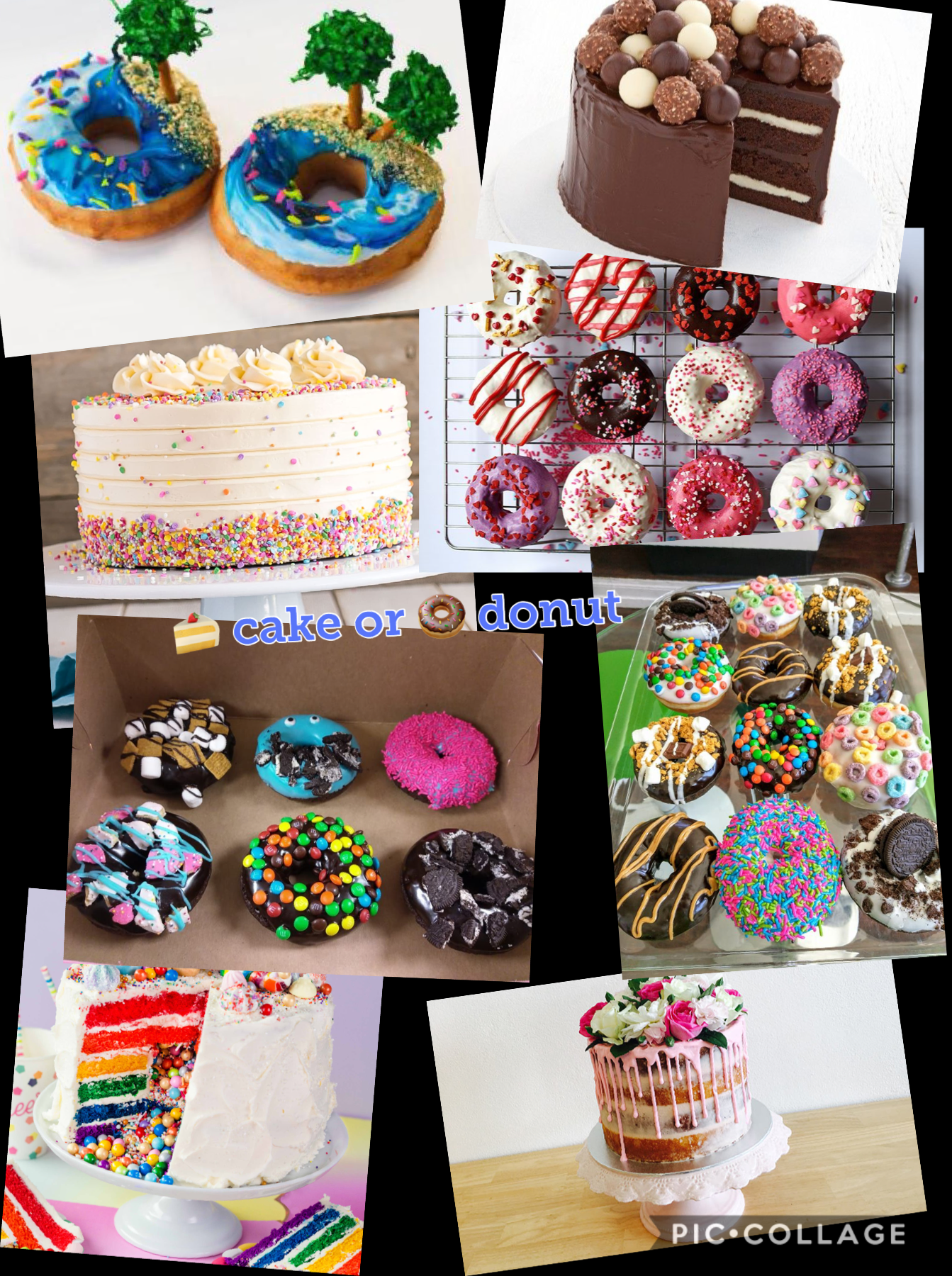 What do you choose?? Comment what you would prefer cake or donuts