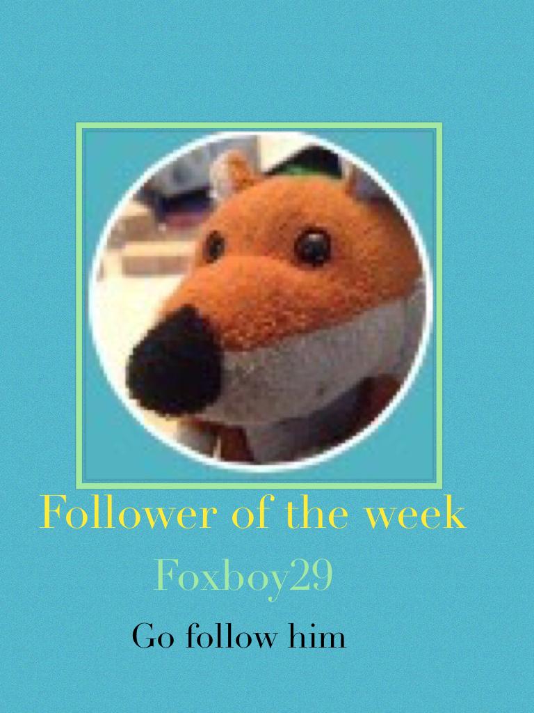 Follower of the week- foxboy29: go follow him!❤️✨