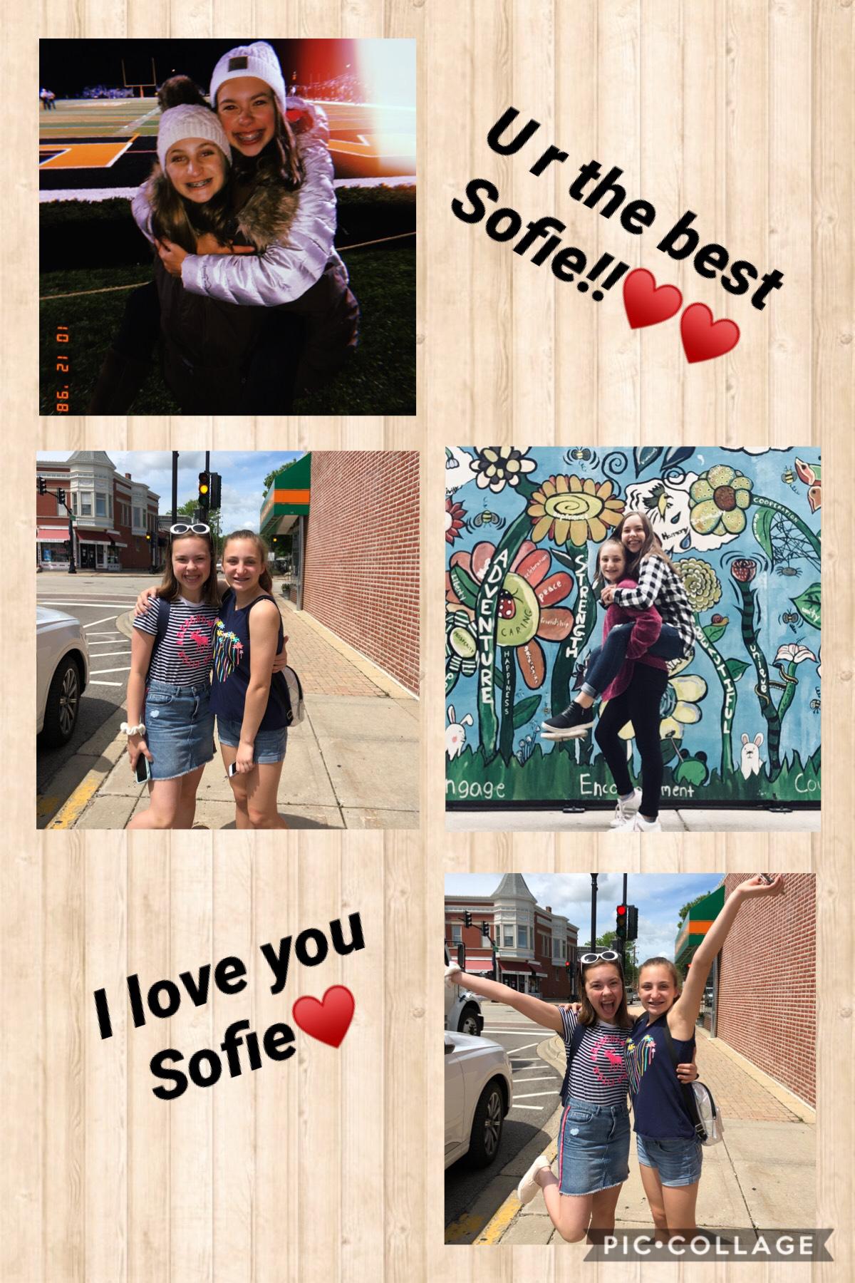 Tap the ♥️

I love you Sofie! Even though this year has given us some ups and downs, we have managed to stay friends. I love you Sofie♥️♥️