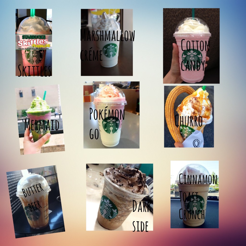 OMG I've had all of these and they are amazing!
Starbucks secret menu baby!
