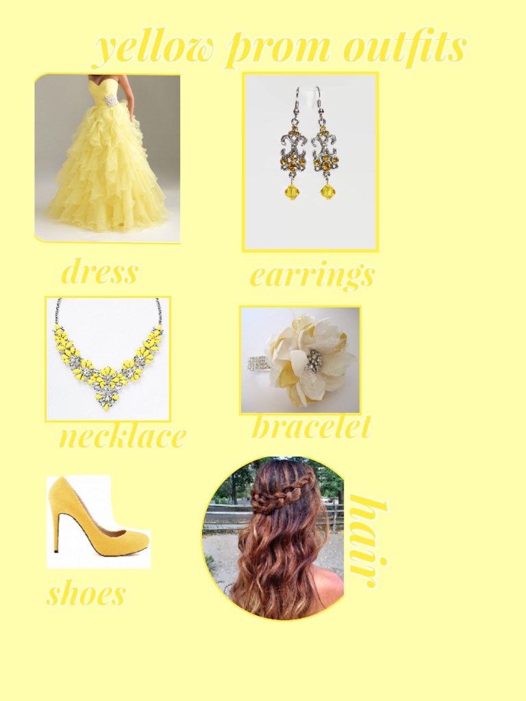 Yellow prom outfit